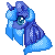 Size: 50x50 | Tagged: safe, artist:aquagalaxy, imported from derpibooru, princess luna, alicorn, pony, icon, pixel art, s1 luna, simple background, sitting, solo, transparent background