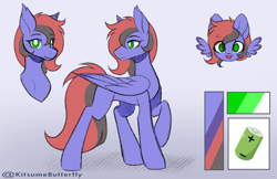 Size: 1700x1100 | Tagged: safe, artist:tresmariasarts, imported from derpibooru, oc, oc only, oc:voltaic acid, pegasus, female, reference sheet, simple background