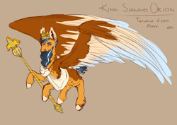 Size: 1024x725 | Tagged: safe, artist:kevinscorner, artist:totallyadorito, imported from derpibooru, king orion, pegasus, pony, twinkle eyed pony, comic, spread wings, wings