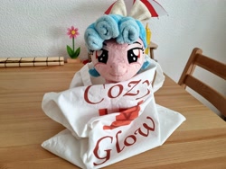 Size: 4032x3024 | Tagged: safe, artist:xeto_de, imported from ponybooru, cozy glow, bag, irl, photo, plushie