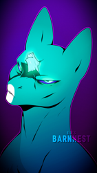 Size: 2160x3840 | Tagged: safe, artist:barnnest, imported from ponybooru, oc, oc only, oc:vitæ, pony, unicorn, angry, looking at you, solo