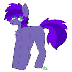 Size: 1000x1000 | Tagged: safe, artist:puppie, imported from derpibooru, oc, oc only, oc:radagast, pony, chest fluff, frown, grumpy, lidded eyes, looking at you, simple background, solo, unamused