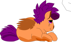 Size: 2241x1318 | Tagged: safe, imported from derpibooru, scootaloo, pegasus, pony, inkscape, simple background, solo, transparent background, vector, wip