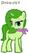 Size: 104x188 | Tagged: safe, artist:blitsazalisdash, edit, imported from derpibooru, pony, unicorn, disgust (inside out), female, horn, inside out, mare, ponified, simple background, text, transparent background, unamused