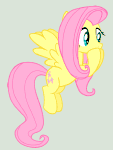 Size: 113x150 | Tagged: safe, artist:iks83, imported from derpibooru, fluttershy, pegasus, pony, animated, female, gif, gif for breezies, mare, picture for breezies, solo