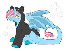 Size: 900x700 | Tagged: safe, artist:puppie, imported from derpibooru, oc, oc only, oc:sora kite, alicorn, dracony, dragon, hybrid, pony, simple background, smiling, solo, transparent background