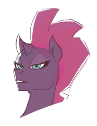 Size: 710x926 | Tagged: safe, tempest shadow, pony, unicorn, aggie.io, female, mare, simple background