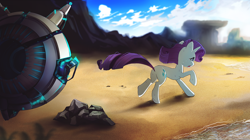 Size: 1480x830 | Tagged: safe, artist:skyeypony, imported from derpibooru, rarity, pony, unicorn, ark survival evolved, crying, solo