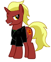 Size: 1092x1316 | Tagged: safe, artist:shield-wing1996, imported from derpibooru, oc, oc only, oc:firebrand, pony, unicorn, clothes, simple background, solo, vest, white background