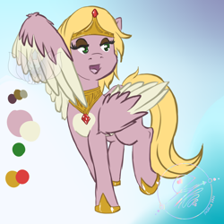 Size: 1000x1000 | Tagged: safe, artist:jbcblanks, imported from derpibooru, oc, alicorn, pegasus, unicorn, blond, customized toy, female, photo, pink, princess, toy, white chest, wings