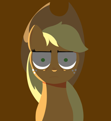 Size: 4286x4673 | Tagged: safe, artist:realgero, idw, imported from derpibooru, applejack, earth pony, pony, angry, disapproval, interpretation, looking at you, simple background, solo, unamused