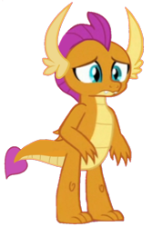 Size: 644x958 | Tagged: safe, artist:darlycatmake, imported from derpibooru, smolder, dragon, the hearth's warming club, background removed, cute, dragoness, female, sad, sad eyes, sad face, simple background, smolderbetes, solo, transparent background, upset, vector, worried