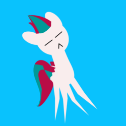 Size: 1080x1080 | Tagged: safe, artist:knife smile, imported from derpibooru, zipp storm, pegasus, pony, :<, animated, blue background, g5, life goes on, simple background, solo