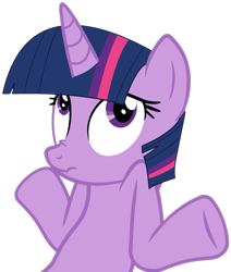 Size: 1633x1926 | Tagged: safe, artist:mekabases, artist:twilyisbestpone, imported from derpibooru, twilight sparkle, pony, unicorn, base used, female, mare, nose wrinkle, scrunchy face, shrug, simple background, solo, transparent background, unicorn twilight