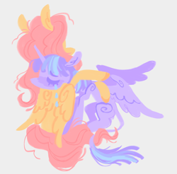 Size: 1022x1004 | Tagged: safe, artist:webkinzworldz, imported from twibooru, fluttershy, twilight sparkle, alicorn, pegasus, pony, alternate design, crying, eyes closed, female, hug, image, leonine tail, lesbian, png, shipping, twishy, wings