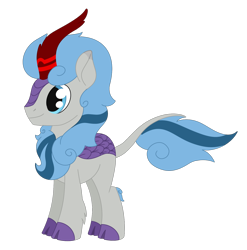 Size: 1566x1584 | Tagged: safe, artist:dyonys, imported from derpibooru, oc, oc only, oc:sea wind, kirin, male, simple background, smiling, transparent background