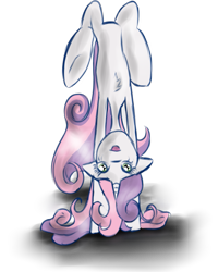 Size: 933x1168 | Tagged: safe, artist:diankave, imported from derpibooru, sweetie belle, semi-anthro, unicorn, eyelashes, female, filly, foal, simple background, solo, transparent background