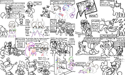 Size: 8016x4816 | Tagged: safe, artist:pony4koma, imported from derpibooru, izzy moonbow, opaline arcana, princess celestia, rarity, raven, spike, sunny starscout, alicorn, dragon, fly, fly-der, human, hybrid, pony, spider, unicorn, spoiler:my little pony: make your mark, angry, asphyxiation, cake, cakelestia, confused, cooking, crying, cuddling, cute, disgusted, distracted, eating, female, flowing mane, food, g5, glasses, glitter, hair bun, happy, humanized, hunting, hunting trophy, ice cream, implied death, legs, magic, male, necktie, newbie artist training grounds, older, older spike, photo, picnic, ravenbetes, ravenspike, relationship, sad, scared, secretary, shipping, spikabetes, spike's mother, straight, strangling, thought bubble, training, wall of tags, winged spike, wings