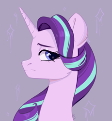 Size: 3600x3900 | Tagged: safe, artist:ske, imported from derpibooru, starlight glimmer, pony, unicorn, bust, portrait, profile, solo