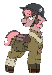 Size: 1462x2112 | Tagged: safe, artist:coatieyay, imported from derpibooru, oc, oc:dilly dally, bat pony, equestria at war mod, bat pony oc, clothes, military uniform, simple background, soldier, solo, transparent background, uniform