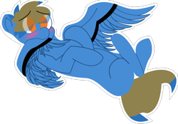 Size: 4086x2844 | Tagged: safe, artist:mr_nate89, imported from derpibooru, oc, oc only, oc:nate, pegasus, blushing, grooming, lying down, no pupils, on back, preening, simple background, solo, transparent background, wings