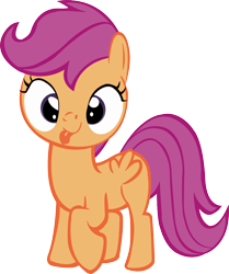 Size: 954x1142 | Tagged: safe, artist:herrmyrddin, imported from derpibooru, scootaloo, pegasus, pony, lesson zero, :p, cute, cutealoo, derp, female, filly, foal, simple background, solo, tongue out, transparent background, vector