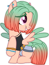 Size: 1442x1912 | Tagged: safe, artist:rickysocks, imported from derpibooru, oc, pegasus, pony, base used, clothes, colored wings, female, mare, shirt, simple background, solo, transparent background, two toned wings, wings