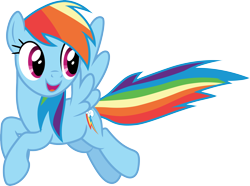 Size: 4031x3000 | Tagged: safe, artist:cloudy glow, imported from derpibooru, rainbow dash, pegasus, pony, father knows beast, .ai available, simple background, solo, transparent background, vector