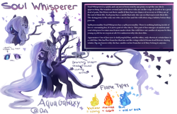 Size: 3000x1941 | Tagged: safe, artist:aquagalaxy, imported from derpibooru, oc, oc only, oc:soul whisperer, original species, pony, candle, reference sheet, solo, spirit, tree branch