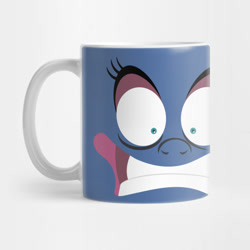 Size: 630x630 | Tagged: safe, artist:samoht-lion, imported from derpibooru, princess luna, alicorn, pony, between dark and dawn, big eyes, cup, faic, female, funny, funny as hell, funny face, mug, scared, shrunken pupils, teepublic, teeth, wavy mouth, wide eyes, zipline