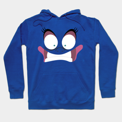 Size: 630x630 | Tagged: safe, artist:samoht-lion, princess luna, alicorn, between dark and dawn, clothes, female, funny, funny as hell, funny face, hoodie, scared, shrunken pupils, teepublic, teeth, wavy mouth, wide eyes, zipline