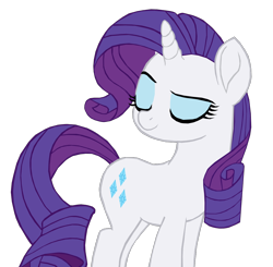 Size: 1106x1086 | Tagged: safe, artist:benpictures1, imported from derpibooru, rarity, pony, unicorn, my little pony: the movie, cute, eyes closed, female, inkscape, mare, raised eyebrow, raribetes, simple background, solo, transparent background, vector