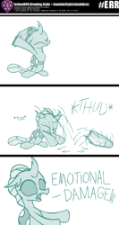 Size: 800x1506 | Tagged: safe, artist:tarkan809, imported from derpibooru, ocellus, tumblr:studentsix, book, code, cute, diaocelles, emotional damage, meme, ponified meme, post-it, style emulation