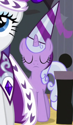 Size: 354x609 | Tagged: safe, imported from derpibooru, screencap, rarity, violet velvet, pony, unicorn, hearth's warming eve (episode), cropped, female, mare, solo focus