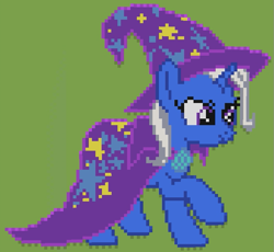 Size: 769x707 | Tagged: safe, artist:topolya, imported from derpibooru, trixie, pony, unicorn, pixel art, solo