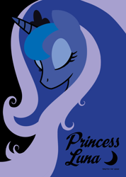 Size: 640x900 | Tagged: safe, artist:tim-kangaroo, imported from derpibooru, princess luna, clothes, design, eyes closed, merchandise, shirt, shirt design, t-shirt