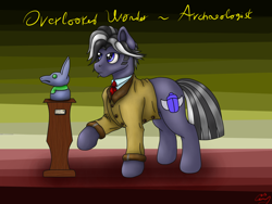 Size: 1600x1200 | Tagged: safe, artist:lennystendhal13, imported from derpibooru, oc, oc:overlooked wonder, earth pony, pony, male, solo, stallion, statue