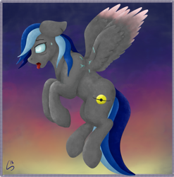 Size: 911x921 | Tagged: safe, artist:lennystendhal13, imported from derpibooru, oc, oc:blind fristration, pegasus, pony, male, solo, stallion