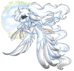Size: 3787x3673 | Tagged: safe, artist:beamybutt, imported from derpibooru, oc, oc only, alicorn, pony, alicorn oc, colored hooves, ear fluff, eye clipping through hair, eyelashes, horn, large wings, ponytail, simple background, solo, transparent background, wings