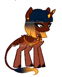 Size: 393x485 | Tagged: safe, imported from derpibooru, oc, oc only, pony, unicorn, female, horn, horn ring, leonine tail, mare, ring, simple background, smiling, tail, transparent background, unicorn oc