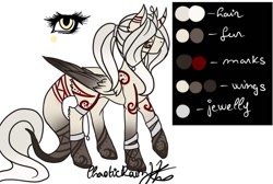 Size: 1091x733 | Tagged: safe, imported from derpibooru, oc, oc only, alicorn, pony, alicorn oc, eyelashes, horn, reference sheet, signature, simple background, tattoo, white background, wings