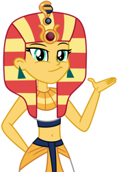 Size: 1024x1500 | Tagged: safe, artist:emeraldblast63, imported from derpibooru, sunset shimmer, human, equestria girls, bare midriff, belly button, clothes, egyptian, egyptian headdress, gloves, midriff, motorcross, simple background, transparent background