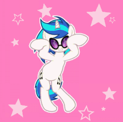 Size: 598x595 | Tagged: safe, artist:php94, imported from derpibooru, dj pon-3, vinyl scratch, pony, unicorn, animated, bipedal, caramelldansen, dancing, female, gif, mare, solo