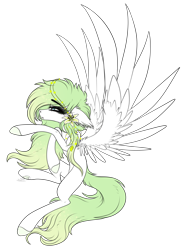 Size: 2977x4045 | Tagged: safe, artist:beamybutt, imported from derpibooru, oc, oc only, pegasus, colored hooves, ear fluff, eyelashes, female, mare, pegasus oc, simple background, solo, transparent background, wings