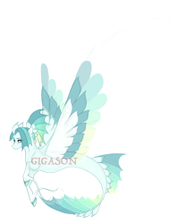 Size: 3900x4500 | Tagged: safe, artist:gigason, imported from derpibooru, oc, oc:blue lagoon, seapony (g4), absurd resolution, female, magical lesbian spawn, obtrusive watermark, offspring, parent:queen novo, parent:vapor trail, simple background, solo, transparent background, watermark