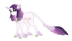 Size: 4400x2500 | Tagged: safe, artist:gigason, imported from derpibooru, oc, oc:quartz couture, pony, unicorn, female, magical lesbian spawn, mare, obtrusive watermark, offspring, parent:cheerilee, parent:rarity, simple background, solo, transparent background, watermark