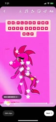 Size: 591x1280 | Tagged: safe, artist:enperry88, imported from derpibooru, oc, oc only, oc:fleek, oc:fleek the dragon, dragon, blushing, dragon oc, looking at you, male, non-pony oc, pink background, pink eyes, shy, shy smile, simple background, sitting, smiling, solo