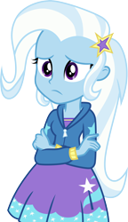 Size: 3000x5215 | Tagged: safe, artist:cloudy glow, imported from derpibooru, trixie, human, equestria girls, equestria girls series, forgotten friendship, clothes, crossed arms, female, hoodie, simple background, solo, transparent background, vector