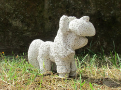 Size: 1127x845 | Tagged: safe, artist:malte279, imported from derpibooru, part of a set, moondancer, pony, autoclaved aerated concrete, carving, craft, sculpture, solo, ytong