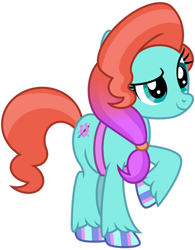 Size: 1024x1312 | Tagged: safe, artist:emeraldblast63, imported from derpibooru, earth pony, pony, female, g4, g5, g5 to g4, generation leap, hoof polish, jazz hooves, mare, raised hoof, simple background, solo, transparent background, unshorn fetlocks